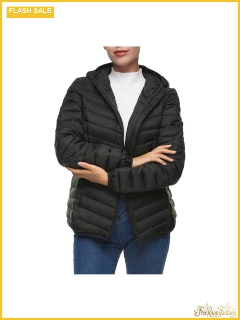 Rokka&Rolla Womens Lightweight Packable Puffer Jacket Quilted Winter Coat